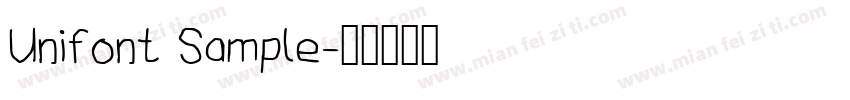 Unifont Sample字体转换
